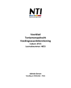 Tentamenopdracht Voedingswaardeberekening - Cohor 0715 - Leervaknummer 4653