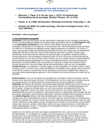 Literatuursamenvatting & uitgebreide hoorcollege aantekeningen van sociologie voor psychologen (2019). 