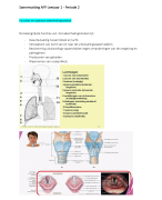 Samenvatting anatomie, pathologie en fysiologie Leerjaar 1 - Periode 1