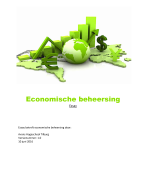 Essay Economische beheersing (Beoordeling 8)