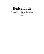 Nieuw Nederlands woordenschat en formuleren -6 VWO-