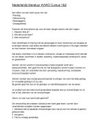 Samenvatting cursus 1 en 2  -NEDERLANDS LAAGLAND LITERATUUR 4 VWO-