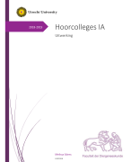 IA Alle hoorcolleges uitgewerkt 2019