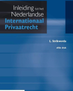 Inleiding tot het Nederlandse Internationaal Privaatrecht, elfde druk, L. Strikwerda, 9789013127003