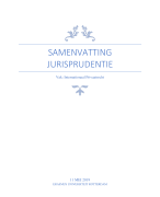 Samenvatting jurisprudentie internationaal privaatrecht