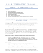 Volledige Samenvatting Blok 2.7 Developmental Psychology: From Infancy to Old Age
