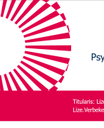 Samenvatting psychologie 2018-2019