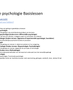 Algemene psychologie: basis
