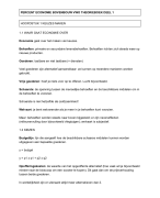 Economie Percent H1 vwo samenvatting