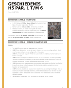 Geschiedenis Memo H5 Par. 1 t/m 6 Havo/Vwo 1