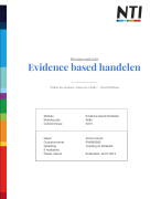 NTI Beroepsopdracht Evidence Based Handelen