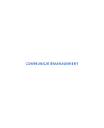Samenvatting Communicatiemanagement 2018-2019