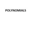 POLYNOMIALS FROM MATHEMATICS