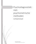 Psychodiagnostiek: niet-psychometrische methoden = Lichaamstaal