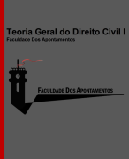 Teoria Geral do Direito Civil I