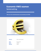 Economie VWO samenvatting