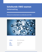 Scheikunde VWO samenvatting