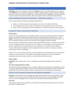 Summary Introduction to Psychological Theories (RUG)
