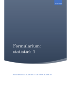 Formularium: Statistiek 1