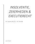 Insolventie, zekerheden en executierecht