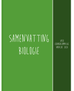 Biologie samenvatting examencommissie 3ASO vakfiche 2020