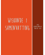 Wiskunde 1 samenvatting examencommisssie 3ASO 2020