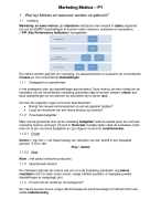 Marketing Metrics deel 1