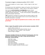 Examenvragen communicatie 2019-2020