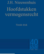 Samenvatting Hoofdstukken vermogensrecht
