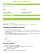 Non profit marketing samenvatting