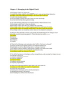 Information Systems Management Question Bank Mock Exam with Answers