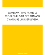Samenvatting: Frans Le Vieux Qui Lisait Des Romans d&amp;#039;Amour | Luis Sepulveda