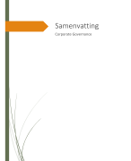 Samenvatting Corporate Governance