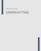 Samenvatting Financial Accounting 2