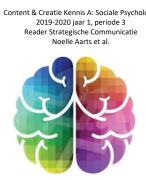 Kennis A Sociale Psychologie C&C