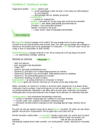 samenvatting biologie (nectar) hoofdstuk 5. voeding en energie
