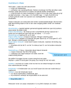 samenvatting scheikunde (chemie) hoofdstuk 6. water