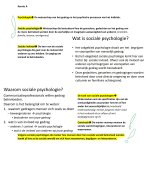 H1 Kennis A Sociale psychologie  C&amp;C 