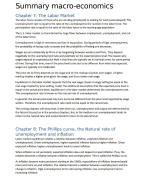 Macroeconomics for E&BE Summary
