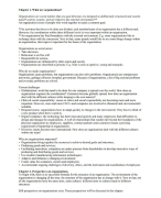 Summary Introduction to Organization Studies for Chapters 1 to 14