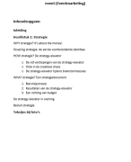 Samenvatting Event Marketing Deel 2 Inleiding + Hoofdstuk 1 Strategie  KDG EPM1