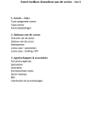 Samenvatting Event toolbox les 1 KDG EPM1 (aantekeningen + theorie ppt)