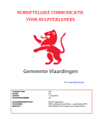 Moduleopdracht Schriftelijke communicatie, beoordeeld met een 7,5