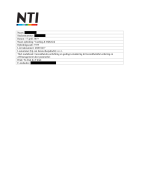 NTI Tentamenopdracht Preventie binnen Voeding en Diëtetiek