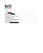 NTI Tentamenopdracht Ethisch handelen 