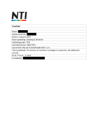 NTI Beroepsopdracht Voeding en Gezondheid