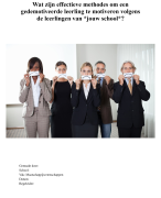 Profielwerkstuk over demotivatie