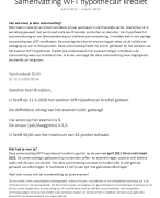 WFT hypothecair krediet april 2021 - maart 2022 WFT hypotheken