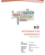 Methoden van Onderzoek II | Tentamenopdracht - NTI