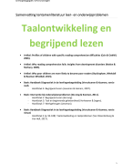  Samenvatting tentamenliteratuur leer- en onderwijsproblemen, onderwerp taalontwikkeling en begrijpend lezen, pre-master Orthopedagogiek, SPO Groningen